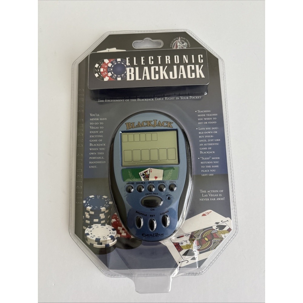 NOS Excalibur Electronic Blackjack‎ Handheld Game 473-CS | Sealed NEW